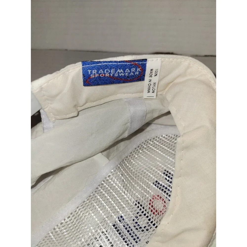 Vintage MOBIL 1 RACING White‎ Snapback Hat Nylon Autographed Race Car Drivers?